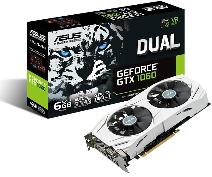 Видеокарта GeForce GTX 1060 Dual 6Gb GDDR5 (DUAL-GTX1060-6G) б/у